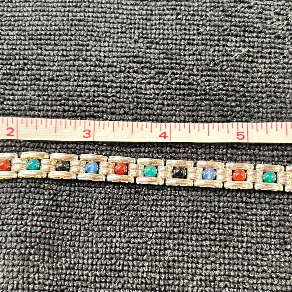 Elegant Multicolor Gemstone Bracelet